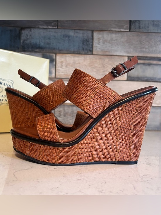 Lucky Brand Shoes - New Lucky Brand Maris Woven Wedge Platform Heeled Sandals